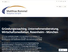 Tablet Screenshot of matthiasrommel.de